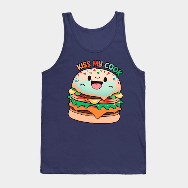 Kiss my cook burguer Tank Top by 3coo